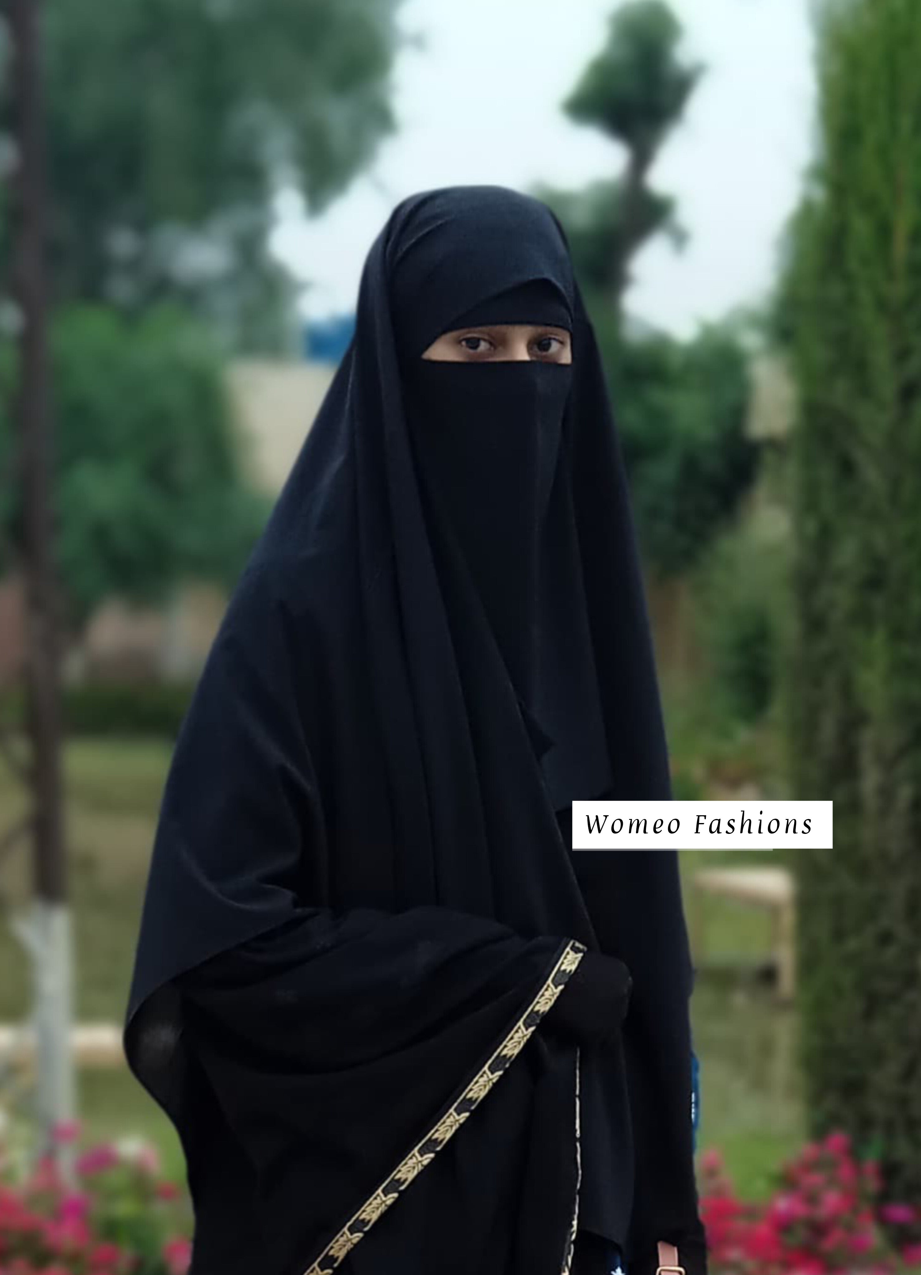 Pinless Hijab with Saudi Niqab