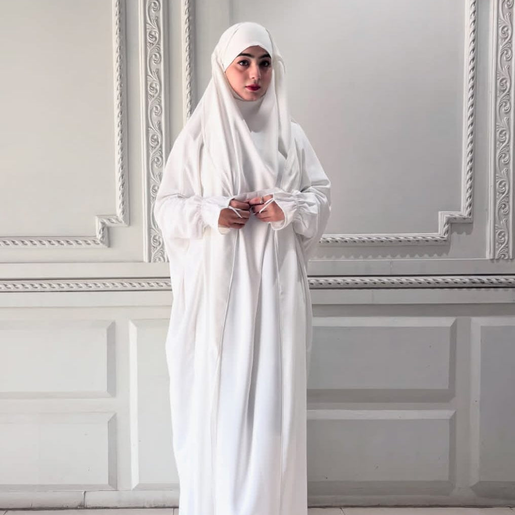 Saudi Jilbab - White