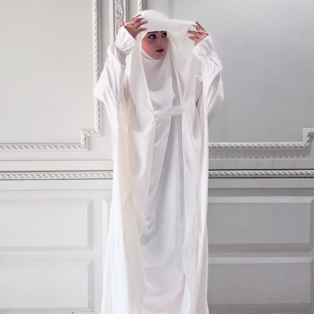 Saudi Jilbab - White