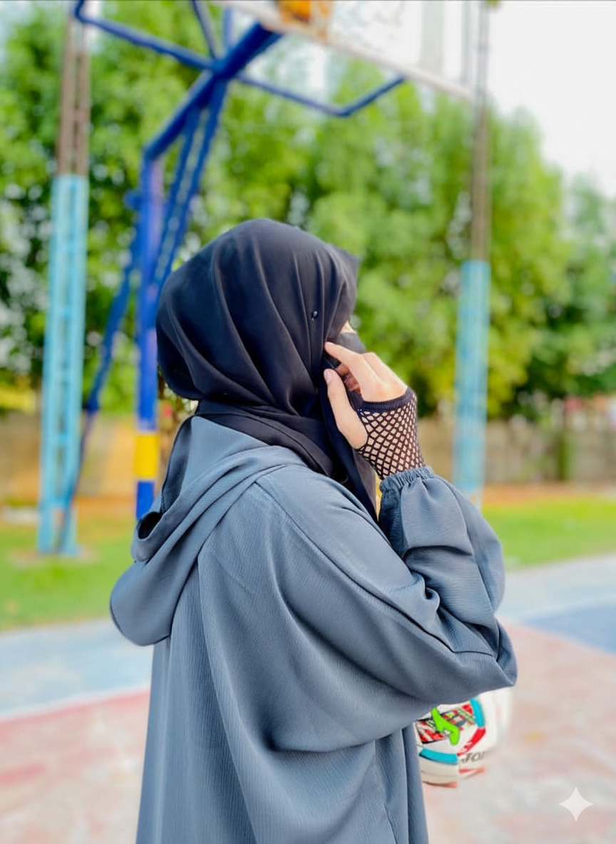 Hoodie Jilbab - Grey