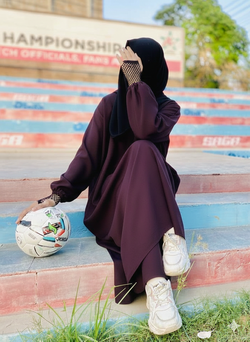 Hoodie Jilbab - Purple