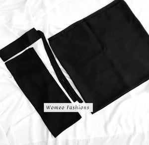 Chiffon hijab with matching Saudi niqab 2-piece set – Womeo Pakistan