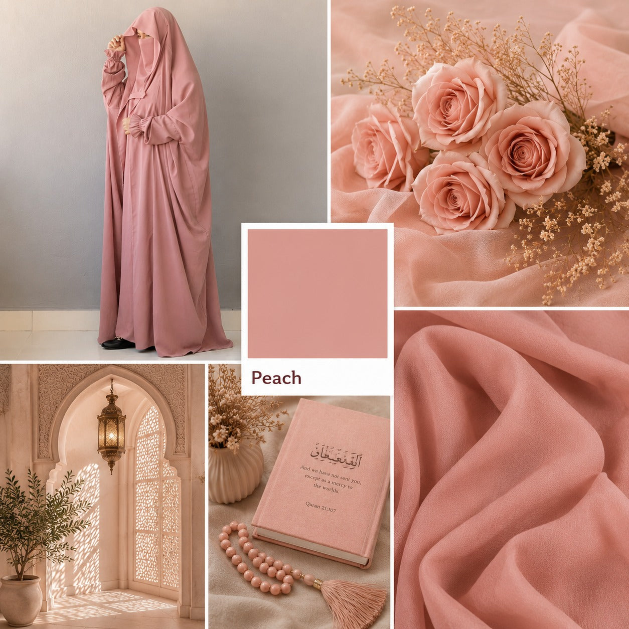 Saudi Jilbab - Peach