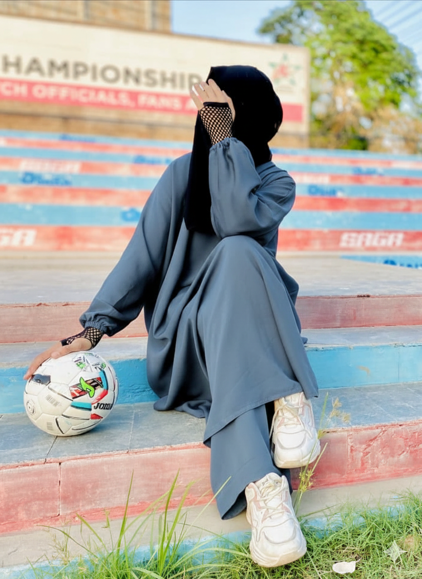 Hoodie Jilbab - Grey